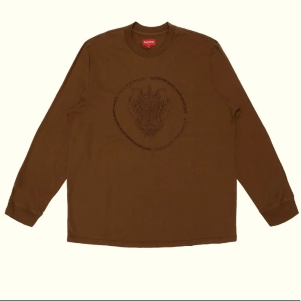 Supreme Crest Brown Long Sleeve